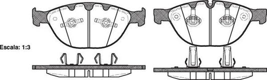 FRONT DISC BRAKE PADS - BMW SER 5 E60,61 , SER 7 E6# 095810