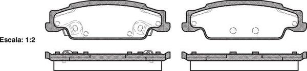 Remsa REAR DISC BRAKE PADS - CADILLAC CTS  02-