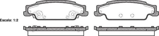 Remsa REAR DISC BRAKE PADS - CADILLAC CTS  02-
