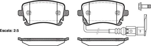 Remsa REAR DISC BRAKE PADS - AUDI / VW TRANSPORTER T5 03- DB1956 E