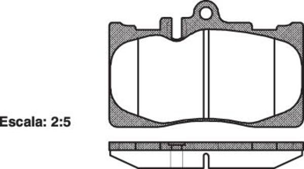 Remsa DB1496 E FRONT DISC BRAKE PADS - TOYOTA LEXUS LS430 00-