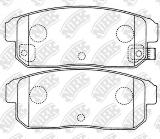 REAR DISC BRAKE PADS - NISSAN MAXIMA J31 03- DB1493 E 088301