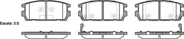 Remsa REAR DISC BRAKE PADS - HYUNDAI TERRACAN  01-