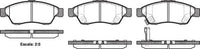 Remsa DB1733 E FRONT DISC BRAKE PADS - SUZUKI AERIO RA21,RB21 02-