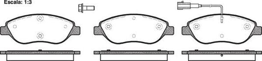 FRONT DISC BRAKE PADS - FIAT STILO 01- 086001