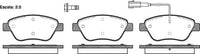 Remsa FRONT DISC BRAKE PADS - FIAT STILO 1.2 1.6 16V  01-