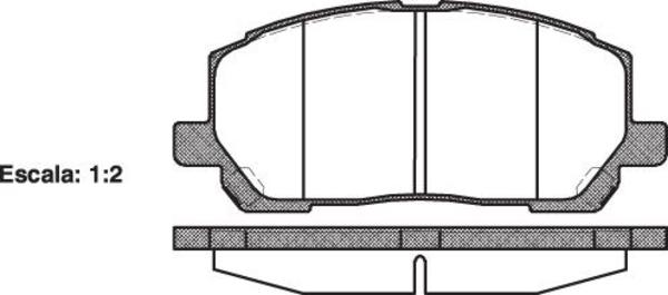Remsa FRONT DISC BRAKE PADS - TOYOTA HIGHLANDER MCU28 03-0 DB1488 UC