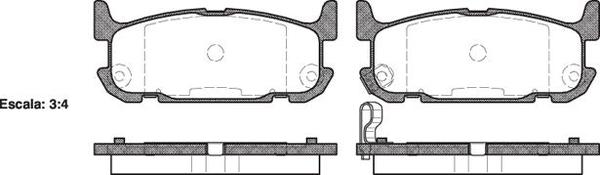 Remsa REAR DISC BRAKE PADS - MAZDA MX-5 98-06