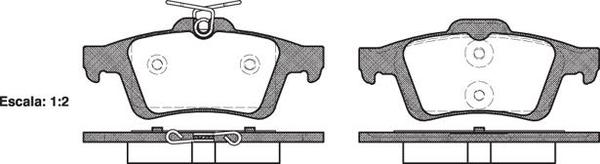Remsa REAR DISC BRAKE PADS - FORD FOCUS 04-