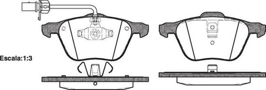 FRONT DISC BRAKE PADS - AUDI / VW TRANSPORTER 92- 083602