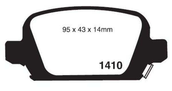 Remsa DB1472 E REAR DISC BRAKE PADS - HOLDEN BARINA 01-05
