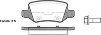 Remsa FRONT DISC BRAKE PADS - MERCEDES BENZ A CLASS W168 , B CLASS W245