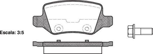 FRONT DISC BRAKE PADS - MERCEDES BENZ A CLASS W168 , B CLASS W245 081800