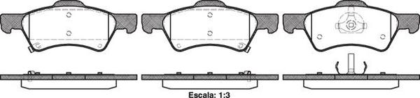 Remsa 7733 E FRONT DISC BRAKE PADS - CHRYSLER VOYAGER  01- DI/DI