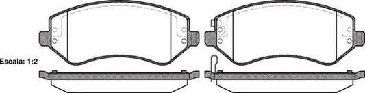 FRONT DISC BRAKE PADS - CHRYSLER WRANGLER KJ  01- 7732 E 080702