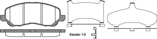 Remsa FRONT DISC BRAKE PADS - DODGE CALIBER 06-