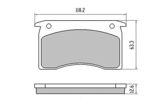 FRONT DISC BRAKE PADS - HOLDEN TORANA A9X (PBR) DB1029 E 079500