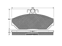 Remsa DB1023 E FRONT DISC BRAKE PADS - HOLDEN HX, HZ (GIRLOCK ) 76-