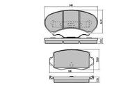 Remsa REAR DISC BRAKE PADS - FORD FALCON XE, XF 82-85 DB1078 E
