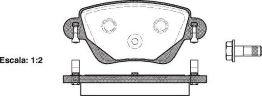 Remsa REAR DISC BRAKE PADS - FORD MONDEO  01- DB1697 E