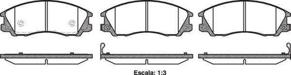 Remsa FRONT DISC BRAKE PADS - HYUNDAI TERRACAN  01-