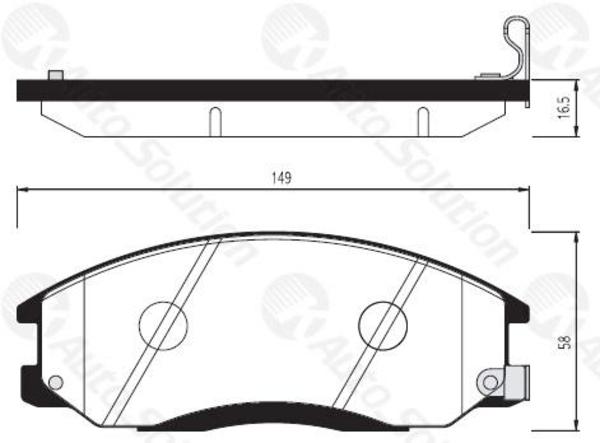 Remsa DB1745 E FRONT DISC BRAKE PADS - HYUNDAI SANTA FE SM 01-06