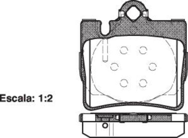 Remsa DB1458 E REAR DISC BRAKE PADS - MERCEDES BENZ S CLASS