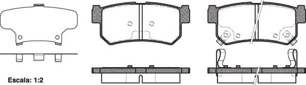 Remsa REAR DISC BRAKE PADS - SSA REXTON 02-