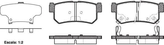 Remsa REAR DISC BRAKE PADS - SSA REXTON 02-