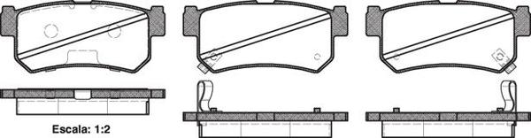 Remsa REAR DISC BRAKE PADS - SSA MUSSO 98-