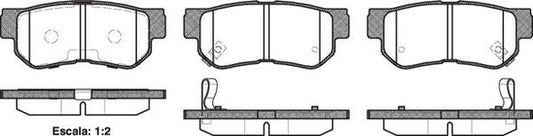 Remsa REAR DISC BRAKE PADS - HYUNDAI SANTA FE SM 01-06