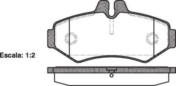 Remsa FDB1306 E REAR DISC BRAKE PADS - MERCEDES BENZ SPRINTER  98-