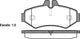 Remsa FDB1306 E REAR DISC BRAKE PADS - MERCEDES BENZ SPRINTER  98-