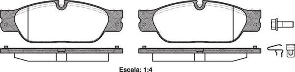 Remsa FRONT DISC BRAKE PADS - JAGUAR S-TYPE,XJ 03-
