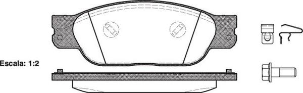Remsa FDB1485 E FRONT DISC BRAKE PADS - JAGUAR S-TYPE,XF,XJ 99-
