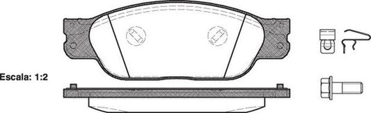 Remsa FDB1485 E FRONT DISC BRAKE PADS - JAGUAR S-TYPE,XF,XJ 99-
