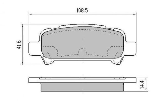 DB1379 E REAR DISC BRAKE PADS - SUBARU IMPREZA,FORREST,LEG 072902