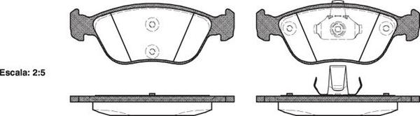 Remsa FRONT DISC BRAKE PADS - VOLVO C70 V70  97-00