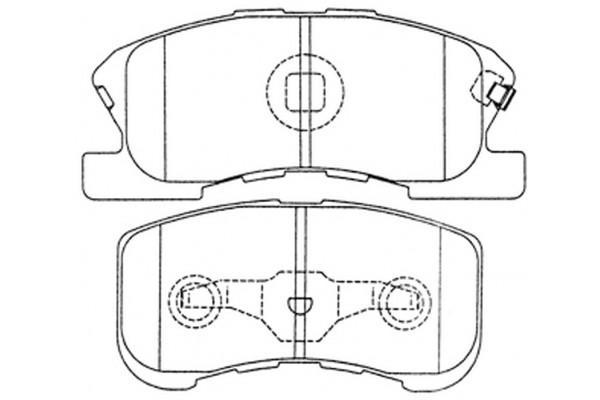 Remsa DB1380 E FRONT DISC BRAKE PADS - DAIHATSU MOVE , YRV 01-05