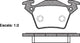 Remsa FDB1305 E REAR DISC BRAKE PADS - MERCEDES BENZ VITO 96-03