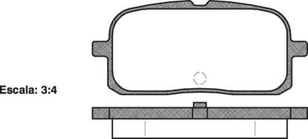 Remsa REAR DISC BRAKE PADS - TOYOTA PASEO EL54 95-99 AD2066 E