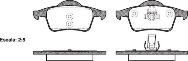Remsa REAR DISC BRAKE PADS - VOLVO S60 , S80 , V71 DB1456 E