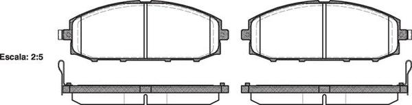 Remsa DB1361 E FRONT DISC BRAKE PADS - NISSAN PATROL GU 98-