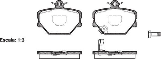 DB2030 E FRONT DISC BRAKE PADS - SMART CITY/FORTWO 98- 070502