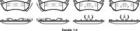 Remsa DB1417 E REAR DISC BRAKE PADS - MERCEDES BENZ M CLASS 98-05