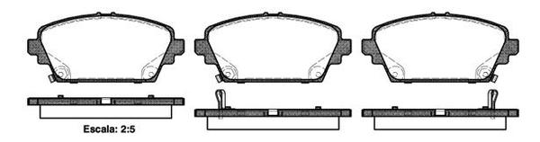 Remsa FRONT DISC BRAKE PADS - NISSAN PRIMERA P12 02-