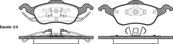 Remsa 7690 E FRONT DISC BRAKE PADS - FORD FOCUS 98-04