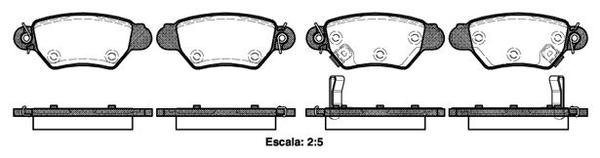 Remsa REAR DISC BRAKE PADS - HOLDEN ASTRA G 98-05