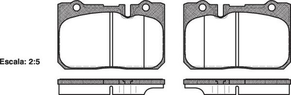 Remsa DB1421 E FRONT DISC BRAKE PADS - TOYOTA LEXUS LS 400 (SUMITOM