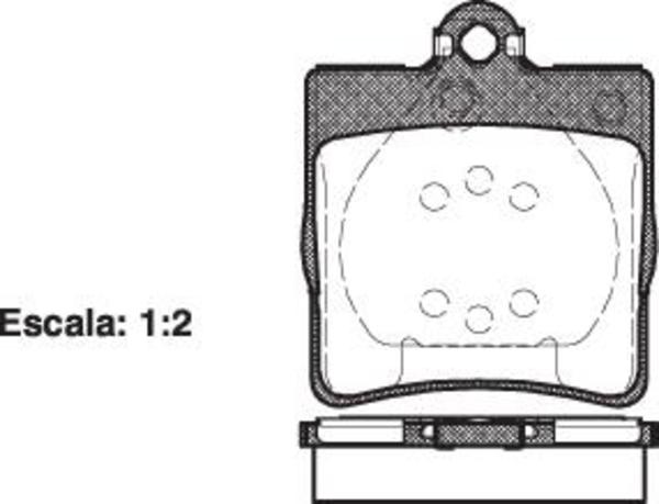 Remsa REAR DISC BRAKE PADS - MERCEDES BENZ E CLASS DB1428 E